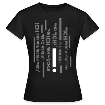 iCH bIN iCH - Frauen T-Shirt - Schwarz - Vorne - AI Model Female 172 dark (172cm)