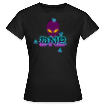 Drum'n'bass Alien D'n'B DNB Weed Jungle Music rave - Frauen T-Shirt - Schwarz - Vorne - AI Model Female 172 dark (172cm)