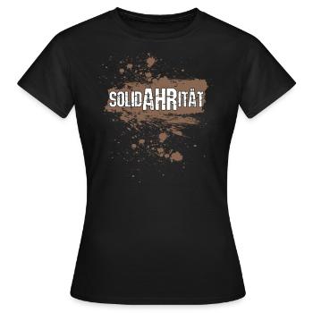 SolidAHRität Helfer - Frauen T-Shirt - Schwarz - Vorne - AI Model Female 172 dark (172cm)