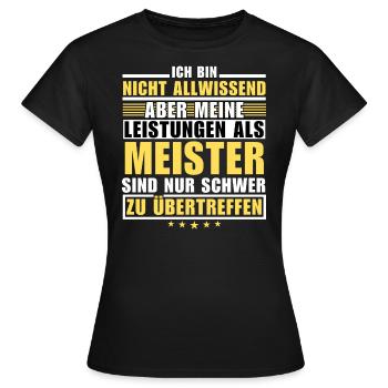 Unsurpassed performance as a champion - Women's T-Shirt - black - Front - AI Model Female 172 dark (172cm)