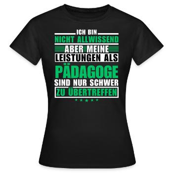 Unmatched achievement as an educator - Women's T-Shirt - black - Front - AI Model Female 172 dark (172cm)