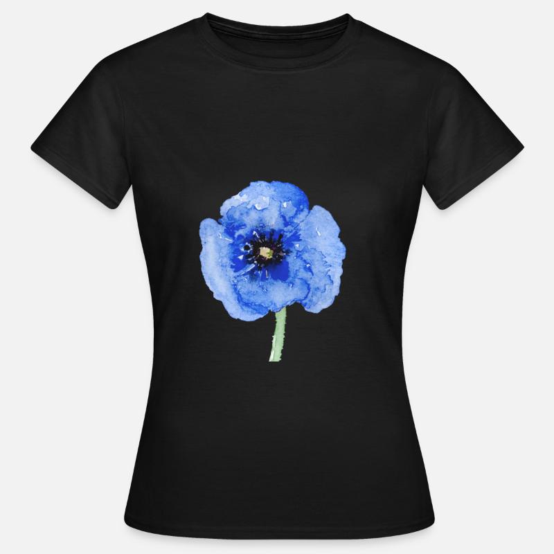 fleur - T-shirt Femme - noir