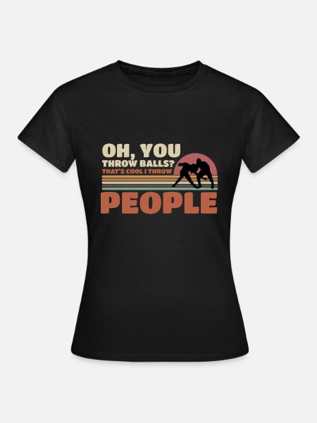 Wrestling Ringen Grappling - Frauen T-Shirt - Schwarz