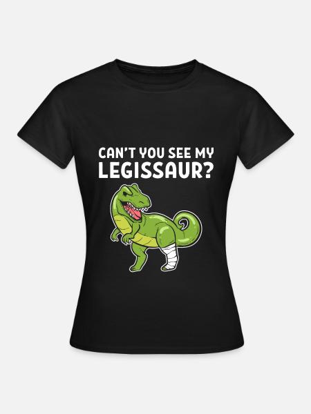 Gebrochenes Bein - Frauen T-Shirt - Schwarz