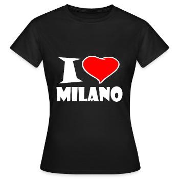 Milano - Women's T-Shirt - black - Front - AI Model Female 172 dark (172cm)