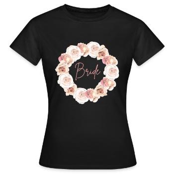 Bride - Frauen T-Shirt - Schwarz - Vorne - AI Model Female 172 dark (172cm)