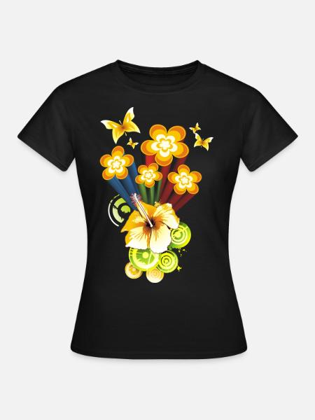 Flower Power - T-shirt Femme - noir