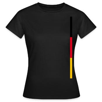 Drapeau Allemagne - T-shirt Femme - noir - Devant - AI Model Female 172 dark (172cm)