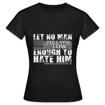 MARTIN LUTHER KING - T-shirt Femme - noir - Devant - AI Model Female 172 dark (172cm)
