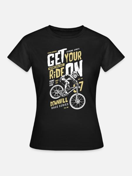 Downhill Bike - Frauen T-Shirt - Schwarz