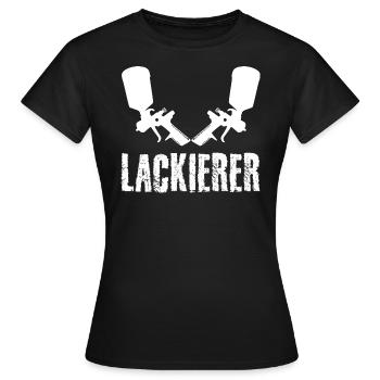 Lackierer - Frauen T-Shirt - Schwarz - Vorne - AI Model Female 172 dark (172cm)