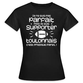Toulon Parfait Rugby-Fan - Frauen T-Shirt - Schwarz - Vorne - AI Model Female 172 dark (172cm)