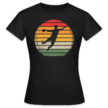 Handball Vintage - T-shirt Femme - noir - Devant - AI Model Female 172 dark (172cm)