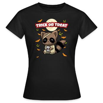 Trick Or Treat Scary Creepy Halloween Monster - Women's T-Shirt - black - Front - AI Model Female 172 dark (172cm)