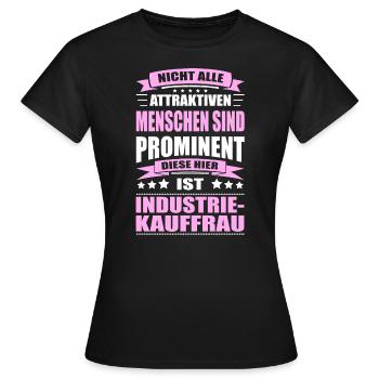 Industriekauffrau Abschluss Prüfung Bestanden - Frauen T-Shirt - Schwarz - Vorne - AI Model Female 172 dark (172cm)