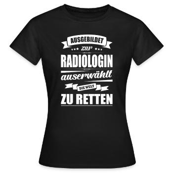 Ausgebildet Zur Radiologin Abschluss Bestanden - Frauen T-Shirt - Schwarz - Vorne - AI Model Female 172 dark (172cm)