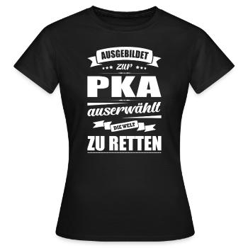 Ausgebildet Zur PKA Abschluss Bestanden - Frauen T-Shirt - Schwarz - Vorne - AI Model Female 172 dark (172cm)