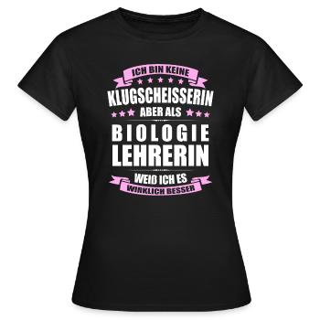 Biologielehrerin Lehrerin Erinnerung Lehrer - Frauen T-Shirt - Schwarz - Vorne - AI Model Female 172 dark (172cm)