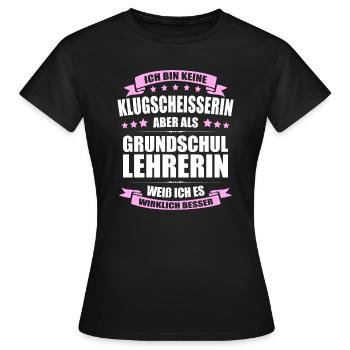 Grundschullehrerin Lehrerin Erinnerung Lehrer - Frauen T-Shirt - Schwarz - Vorne - AI Model Female 172 dark (172cm)