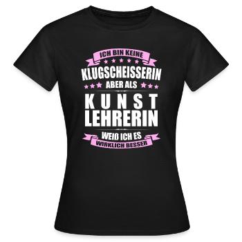 Kunstlehrerin Abschied Lehrerin Erinnerung Lehrer - Frauen T-Shirt - Schwarz - Vorne - AI Model Female 172 dark (172cm)