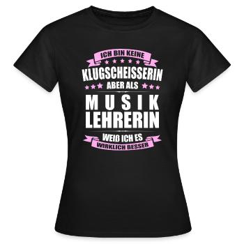 Musiklehrerin Abschied Lehrerin Erinnerung Lehrer - Frauen T-Shirt - Schwarz - Vorne - AI Model Female 172 dark (172cm)