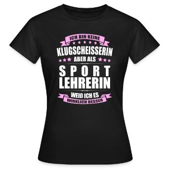 Sportlehrerin Abschied Lehrerin Erinnerung Lehrer - Frauen T-Shirt - Schwarz - Vorne - AI Model Female 172 dark (172cm)