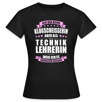 Techniklehrerin Lehrerin Erinnerung Lehrer - Frauen T-Shirt - Schwarz - Vorne - AI Model Female 172 dark (172cm)