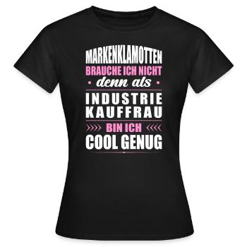 Markenklamotten Ich Nicht Industriekauffrau Büro - Frauen T-Shirt - Schwarz - Vorne - AI Model Female 172 dark (172cm)