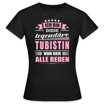 Ich Bin Diese Legendäre Tubistin Tubaspielerin - Frauen T-Shirt - Schwarz - Vorne - AI Model Female 172 dark (172cm)