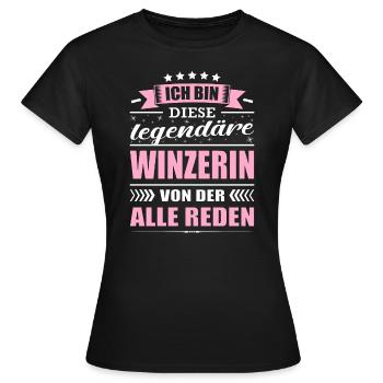 Ich Bin Diese Legendäre Winzerin Winzer - Frauen T-Shirt - Schwarz - Vorne - AI Model Female 172 dark (172cm)