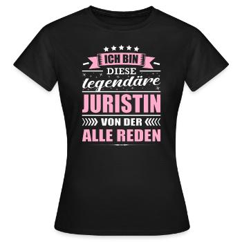 Ich Bin Diese Legendäre Juristin - Frauen T-Shirt - Schwarz - Vorne - AI Model Female 172 dark (172cm)
