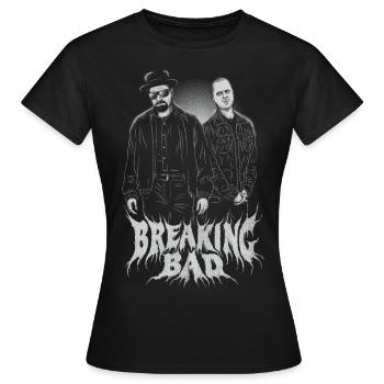 Breaking Bad Walter Und Jesse Skizze - Frauen T-Shirt - Schwarz - Vorne - AI Model Female 172 dark (172cm)