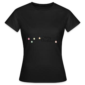 Joyeux noel - T-shirt Femme - noir - Devant - AI Model Female 172 dark (172cm)