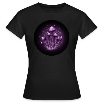 Magic mushrooms - Women's T-Shirt - black - Front - AI Model Female 172 dark (172cm)