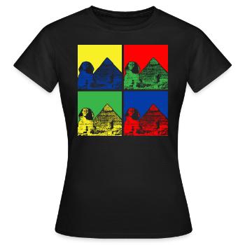 Sphinx Pyramides Egypte - T-shirt Femme - noir - Devant - AI Model Female 172 dark (172cm)