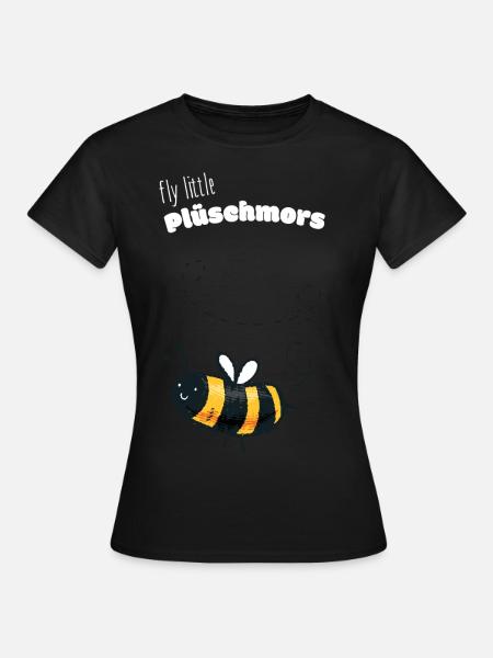 Plüschmors Plattdeutsch Geschenkidee - Frauen T-Shirt - Schwarz