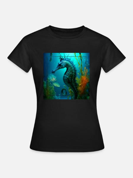 Nebelozean, Meereslebewesen - Frauen T-Shirt - Schwarz
