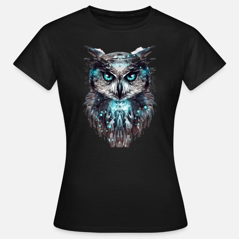 Cyber Owl - Women's T-Shirt - black