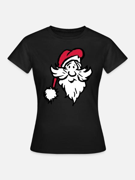 Icône de l’homme de Noël - T-shirt Femme - noir