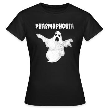Heure de sorcellerie de la phasmophobie Halloween effrayant - T-shirt Femme - noir - Devant - AI Model Female 172 dark (172cm)