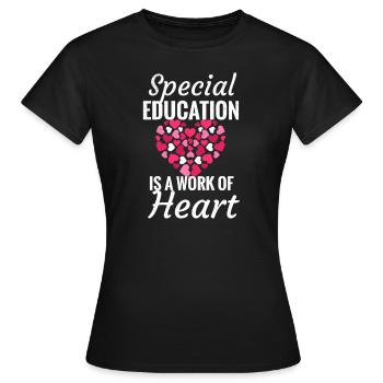 Special school teacher Special education special education - Women's T-Shirt - black - Front - AI Model Female 172 dark (172cm)