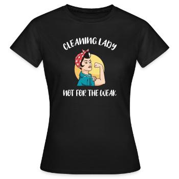 Femme de ménage Ménage - T-shirt Femme - noir - Devant - AI Model Female 172 dark (172cm)