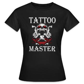 Tattoo Artist Tattoo Artist Tattooed Tattoo - Women's T-Shirt - black - Front - AI Model Female 172 dark (172cm)