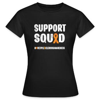 Multiple Sklerose MS Kämpfer World MS Day Sklerose - Frauen T-Shirt - Schwarz - Vorne - AI Model Female 172 dark (172cm)