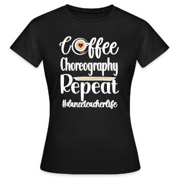 Professeur de danse Reconnaissance Professeur de danse Cours de danse - T-shirt Femme - noir - Devant - AI Model Female 172 dark (172cm)