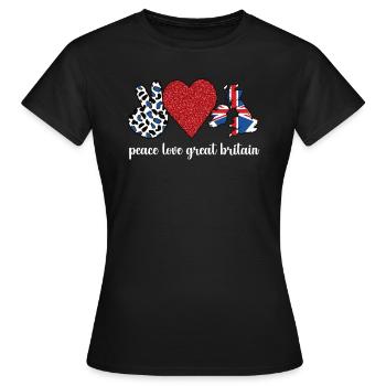 Drapeau britannique de la Grande-Bretagne Racines britanniques - T-shirt Femme - noir - Devant - AI Model Female 172 dark (172cm)