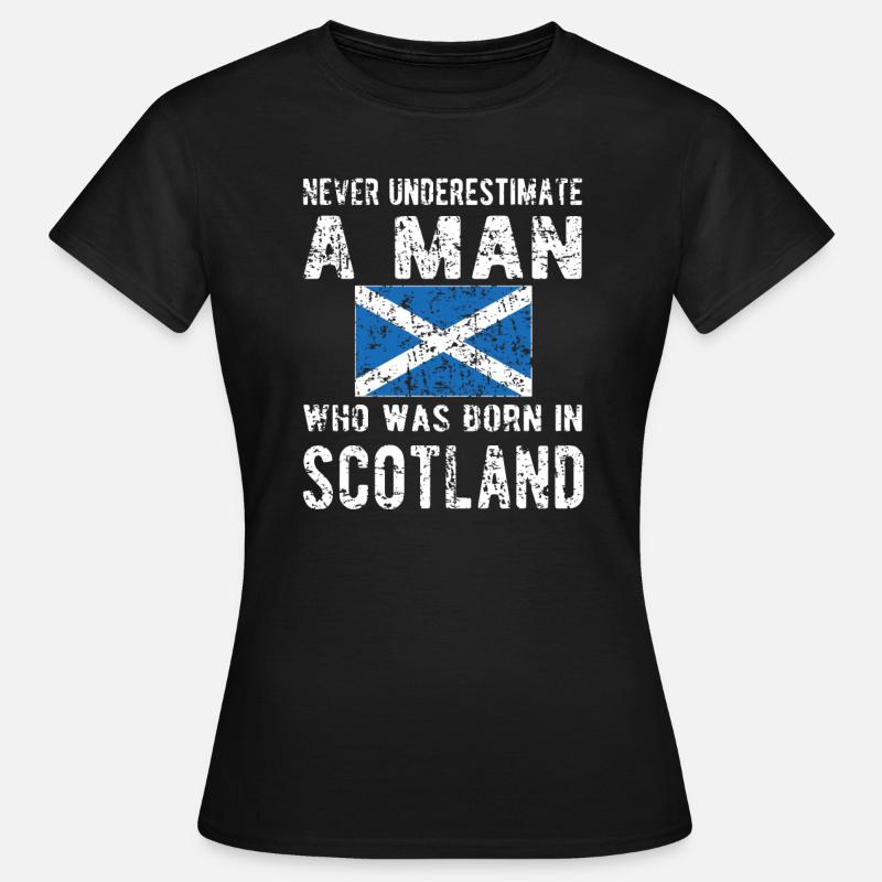 Fier Écossais Ecosse Drapeau écossais - T-shirt Femme - noir