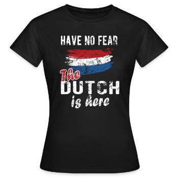 Pays-Bas néerlandais Drapeau néerlandais - T-shirt Femme - noir - Devant - AI Model Female 172 dark (172cm)