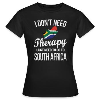 South Africa Flag South African South Africa Origin - Women's T-Shirt - black - Front - AI Model Female 172 dark (172cm)