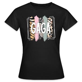 Gaga Oma Muttertag Geschenk Gaga Großmutter Süß - Frauen T-Shirt - Schwarz - Vorne - AI Model Female 172 dark (172cm)